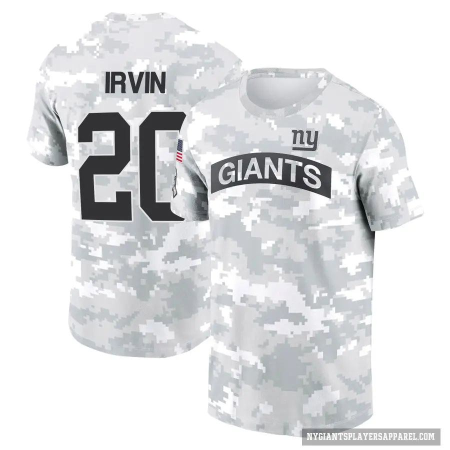 Men's ＃20 Monte Irvin New York Giants Camo Arctic 2024 Salute to Service Performance T-Shirt