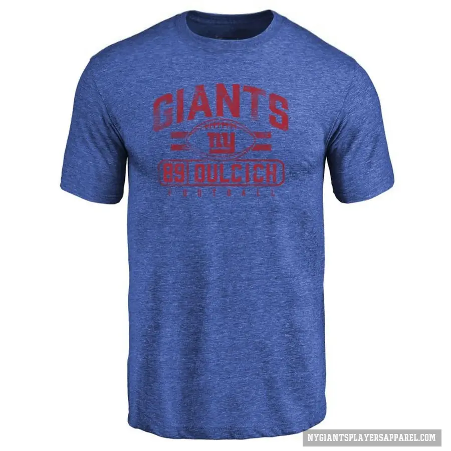 Men's ＃89 Greg Dulcich New York Giants Royal Flanker T-Shirt