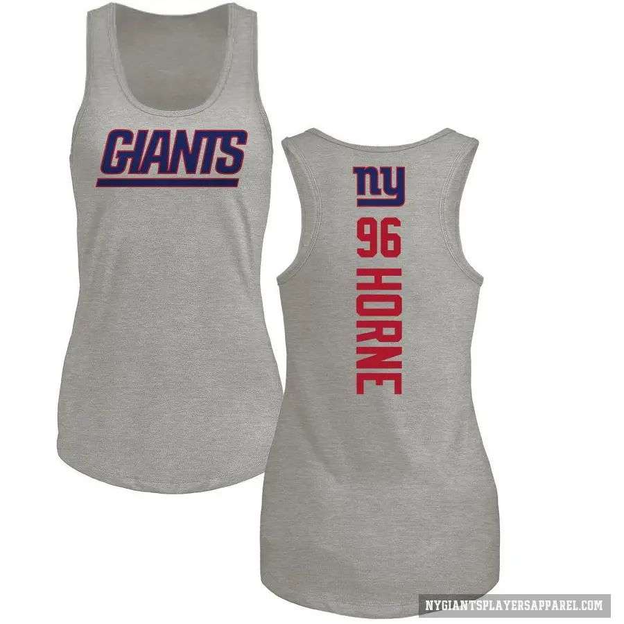 Women's ＃96 Timmy Horne New York Giants Ash Backer Tank Top