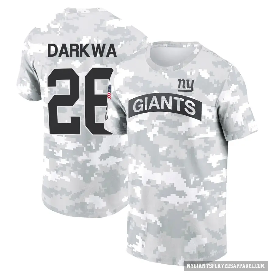 Youth ＃26 Orleans Darkwa New York Giants Camo Arctic 2024 Salute to Service Performance T-Shirt