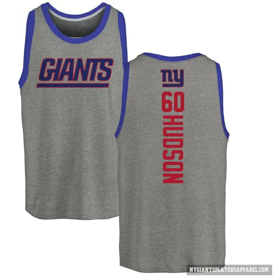 Youth ＃60 Bryan Hudson New York Giants Ash Backer Tank Top