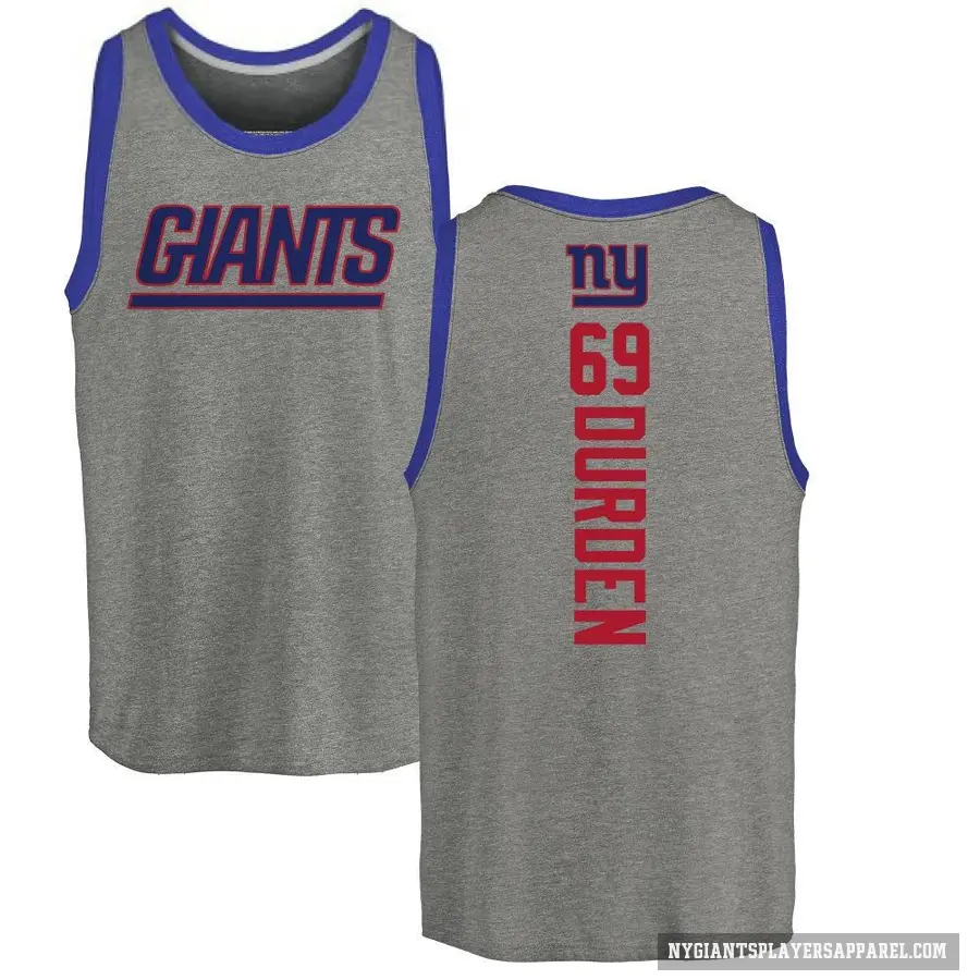 Youth ＃69 Cory Durden New York Giants Ash Backer Tank Top