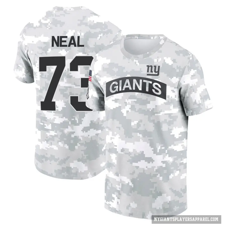 Youth ＃73 Evan Neal New York Giants Camo Arctic 2024 Salute to Service Performance T-Shirt