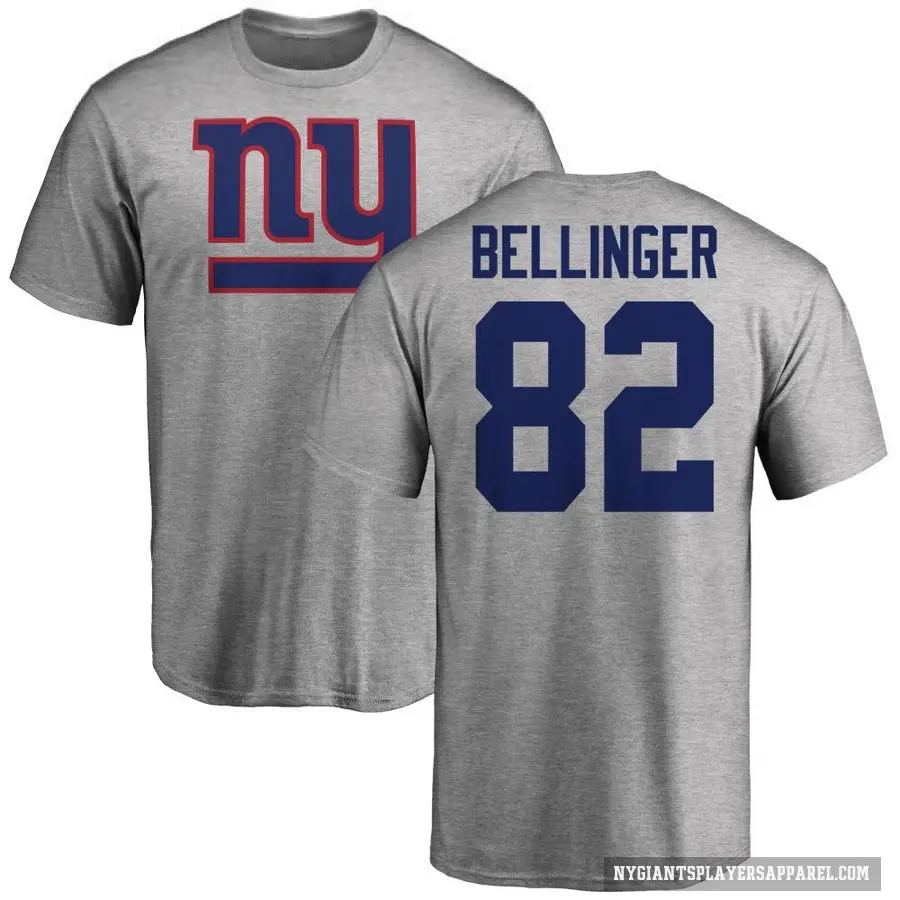 Youth ＃82 Daniel Bellinger New York Giants Ash Logo T-Shirt