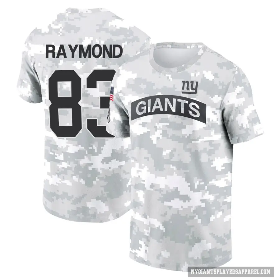 Youth ＃83 Kalif Raymond New York Giants Camo Arctic 2024 Salute to Service Performance T-Shirt