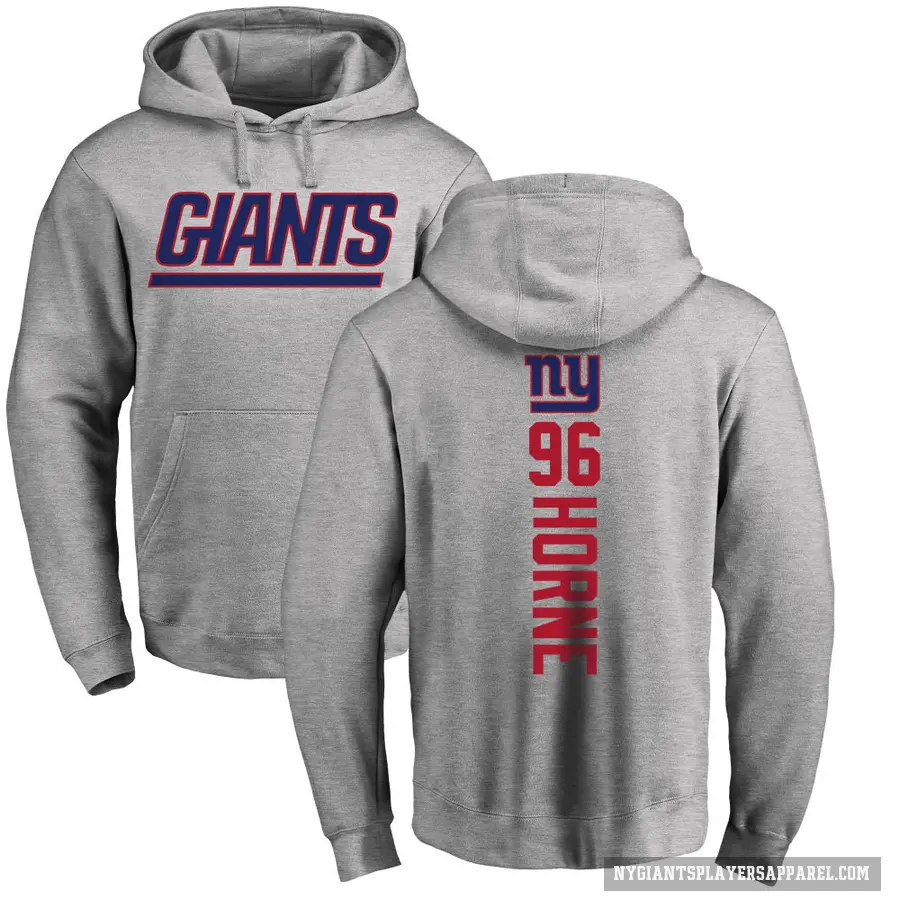 Youth ＃96 Timmy Horne New York Giants Pro Line Ash Backer Pullover Hoodie