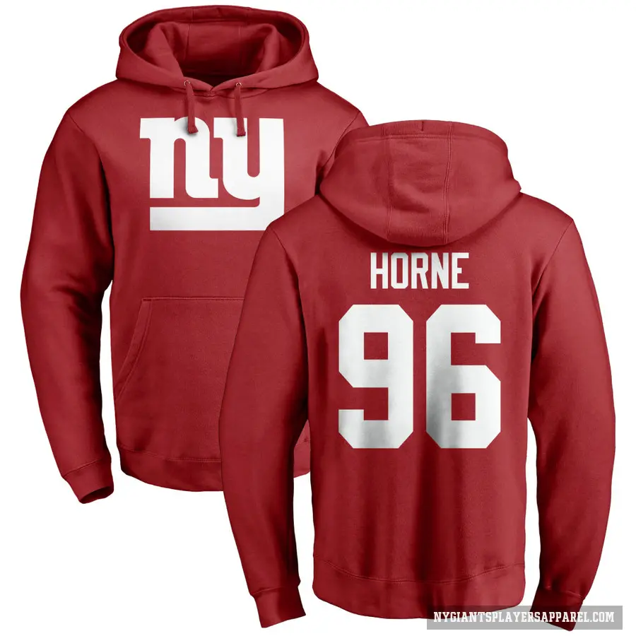 Youth ＃96 Timmy Horne New York Giants Red Pro Line Name & Number Logo Pullover Hoodie